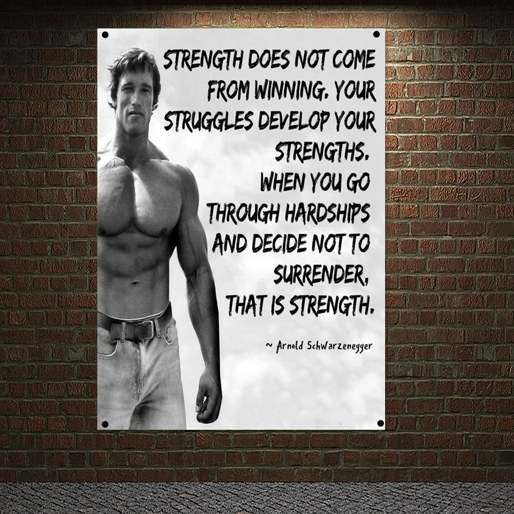 

Gym Decoration Banners Muscular Hunk Tapestry Wall Art Wall Hanging Sports Training Ground Fitness Inspirational Workout Poster