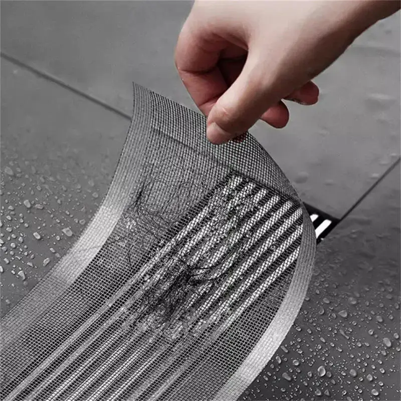 Disposable Floor Drain Sticker Mesh Hair Filter Screen Bathroom Anti-Insect Hair Catcher Drain Cover Filter