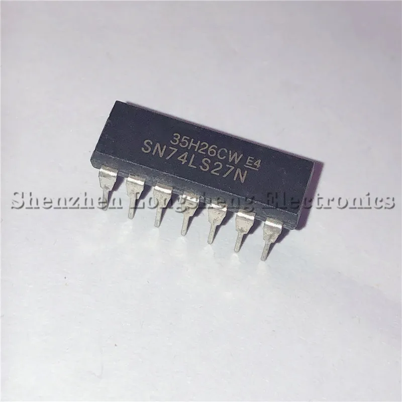 10PCS/LOT NEW SN74LS27N 74LS27 HD74LS27P  DIP-14 3 input terminal three NOR gate  In Stock