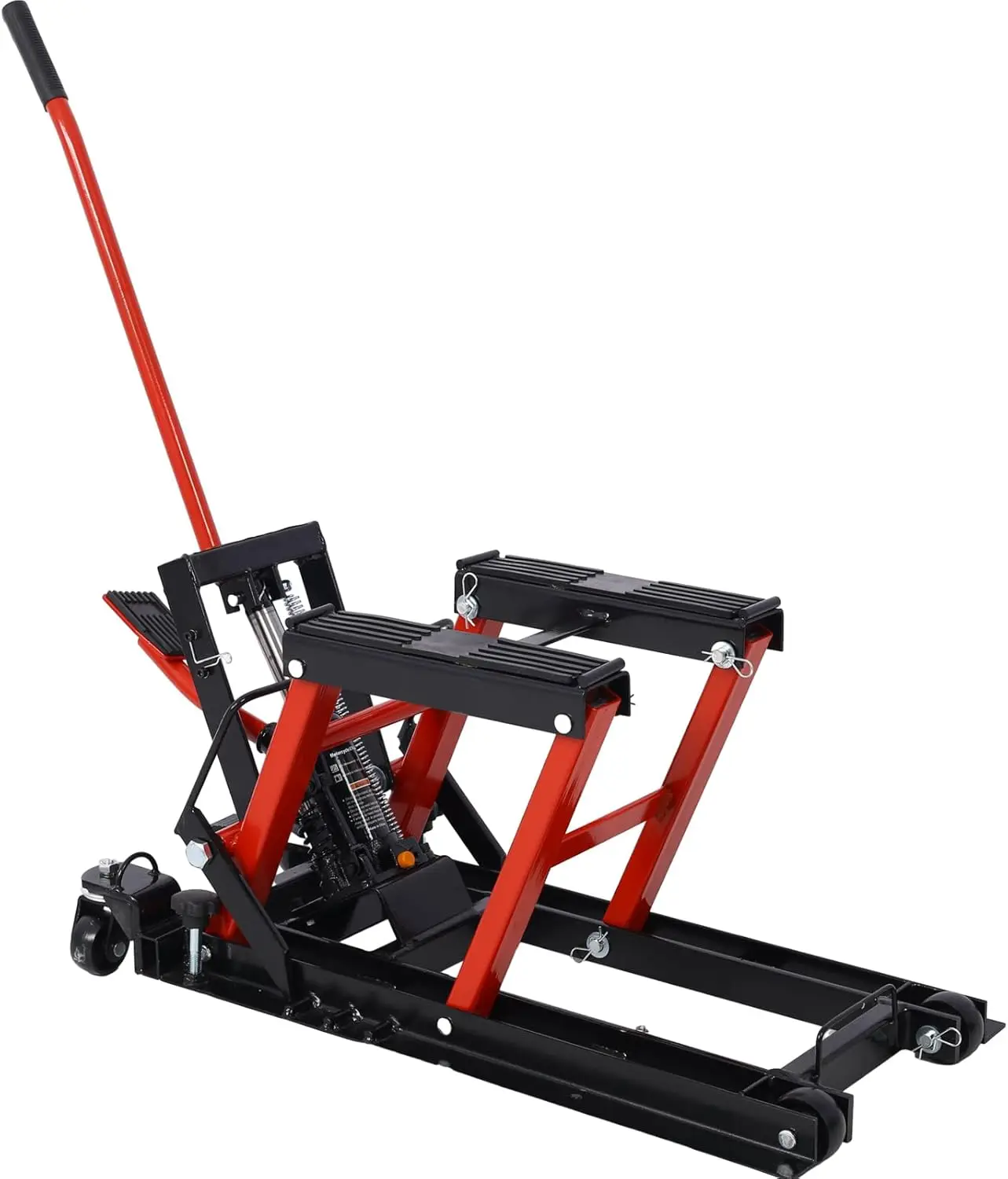 

Гидравлический подъемник для мотоцикла емкостью 1500 фунтов, ножничный подъемник для мотоциклов, квадроциклов, UTV, подъемник с 4 колесами