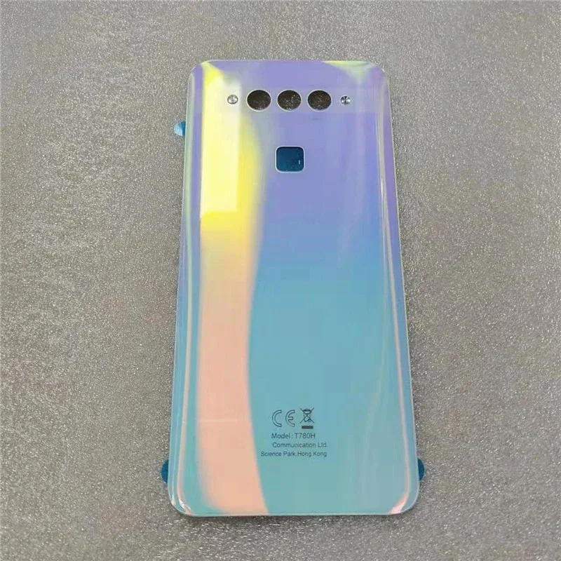 

For TCL Plex T780H Back backshell Glass Cover Door Housing Case Rear Glass + Adhesive Sticker Parts Replacement