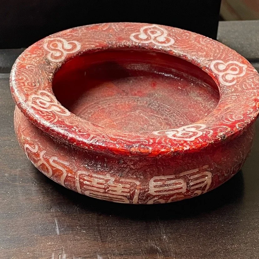 Gaoyu Qianlong Year Collection of Old Objects, Xiu Play Jade Ware, Jade Bi Dong, Old Goods, Decoration, Incense Burner