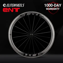 ELITEWHEELS 700c Conjunto de rodas de bicicleta de estrada de carbono ENT UD Matte Rodas de bicicleta Tubeless Ready UCI Qualidade Jantes de fibra de carbono para ciclismo