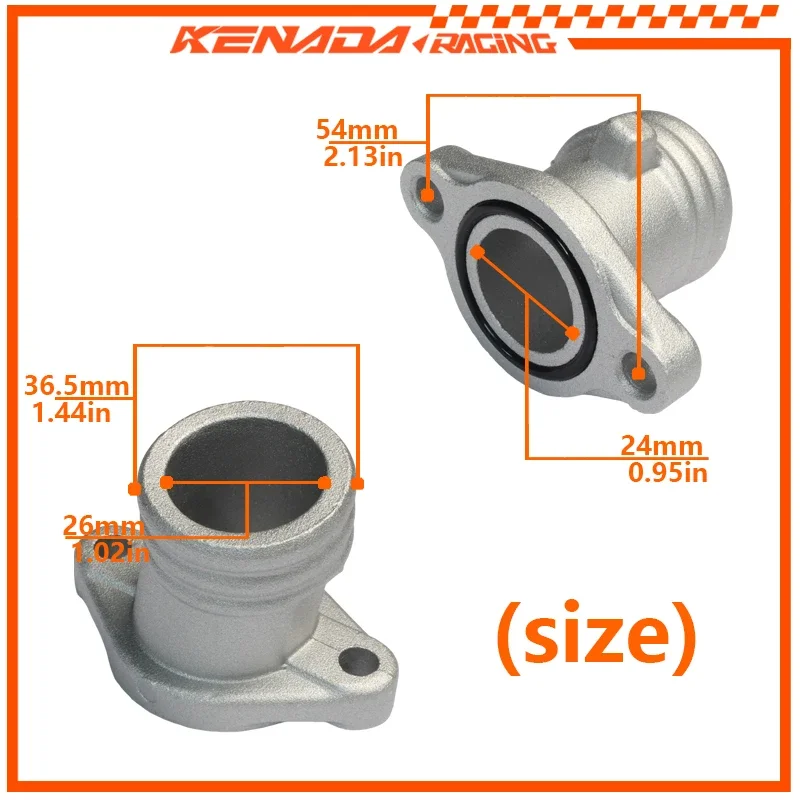 Aluminum Carburetor Intake Manifold Carb Inlet Pipe for Boxer CT150 BM150 PF581401 PF581401-1