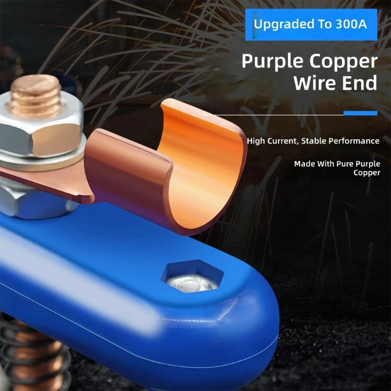Spring Pin Welding Grounding Head Single and Double Head Set for Pipe Repair, Farm Service and Workshop Grounding Use