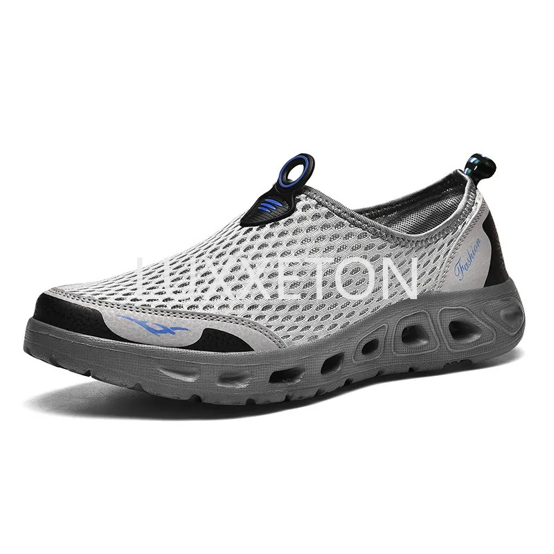 Men Breathable Sulfide Shoes 2024 Summer Men Beach Mesh Quick Drying Breathable Swimming Anti slip Sports Shoes 35-48 ﻿