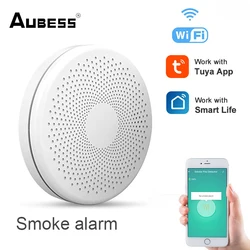 2 In 1 Version WiFi Function Tuya And Smart Life Smoke Detector Sensor & Carbon Monoxide Co Gas Detector Smoke Fire Sound Alarm