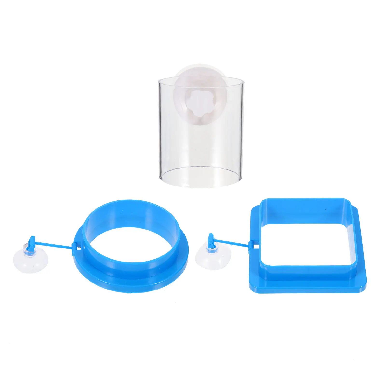 

3 Pcs Rings Fish Feeding Circle Tank Betta Ornamental Circles Silica Gel Aquarium Feeder