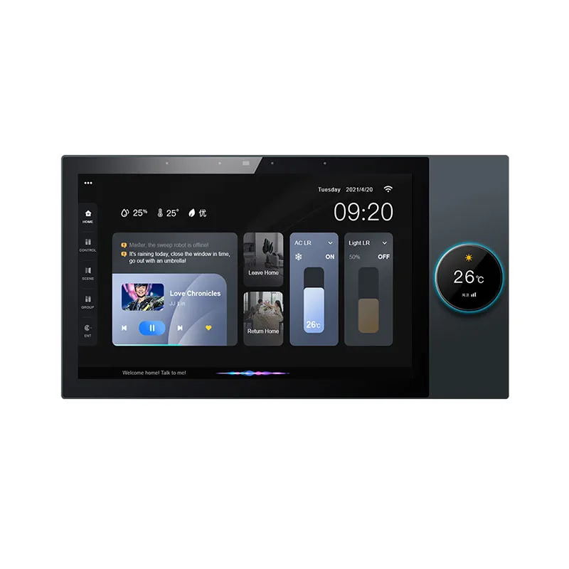 

Smart Smart 10 Inch Multi-function Central Control with Voice Control Background Music Host Smart Home System