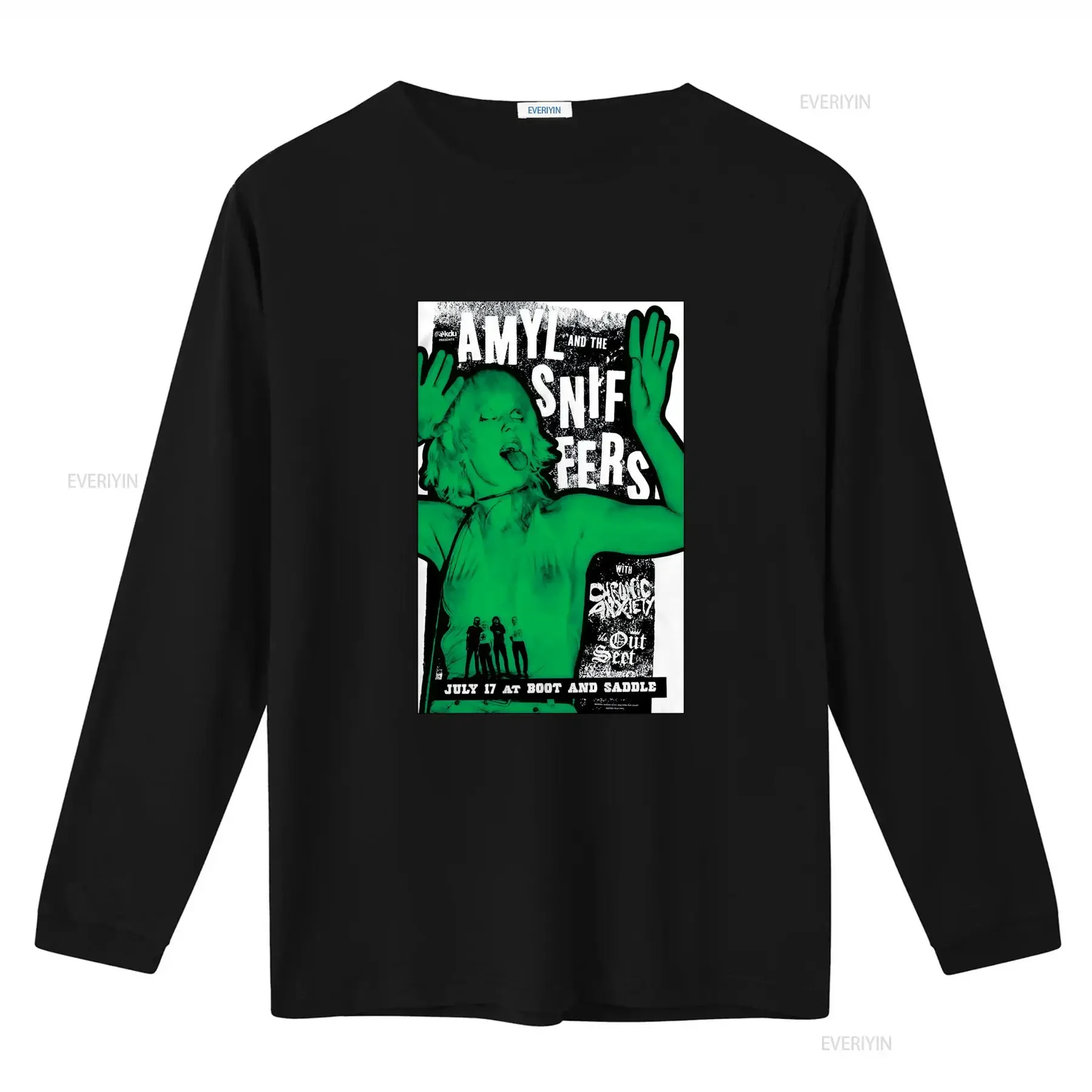 New Amyl And The Sniffers Band Concert T Shirt For Fans S 5XL vintage Washed Breathable Soft graphic Top For Everyday Wear