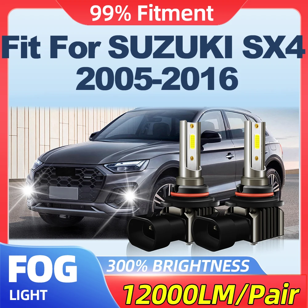 

Fit For SUZUKI SX4 2005-2008 2009 2010 2011 2012 2013 2014 2015 2016 200W Car Fog Lamps 24000LM Fog Lights 6000K White 12V