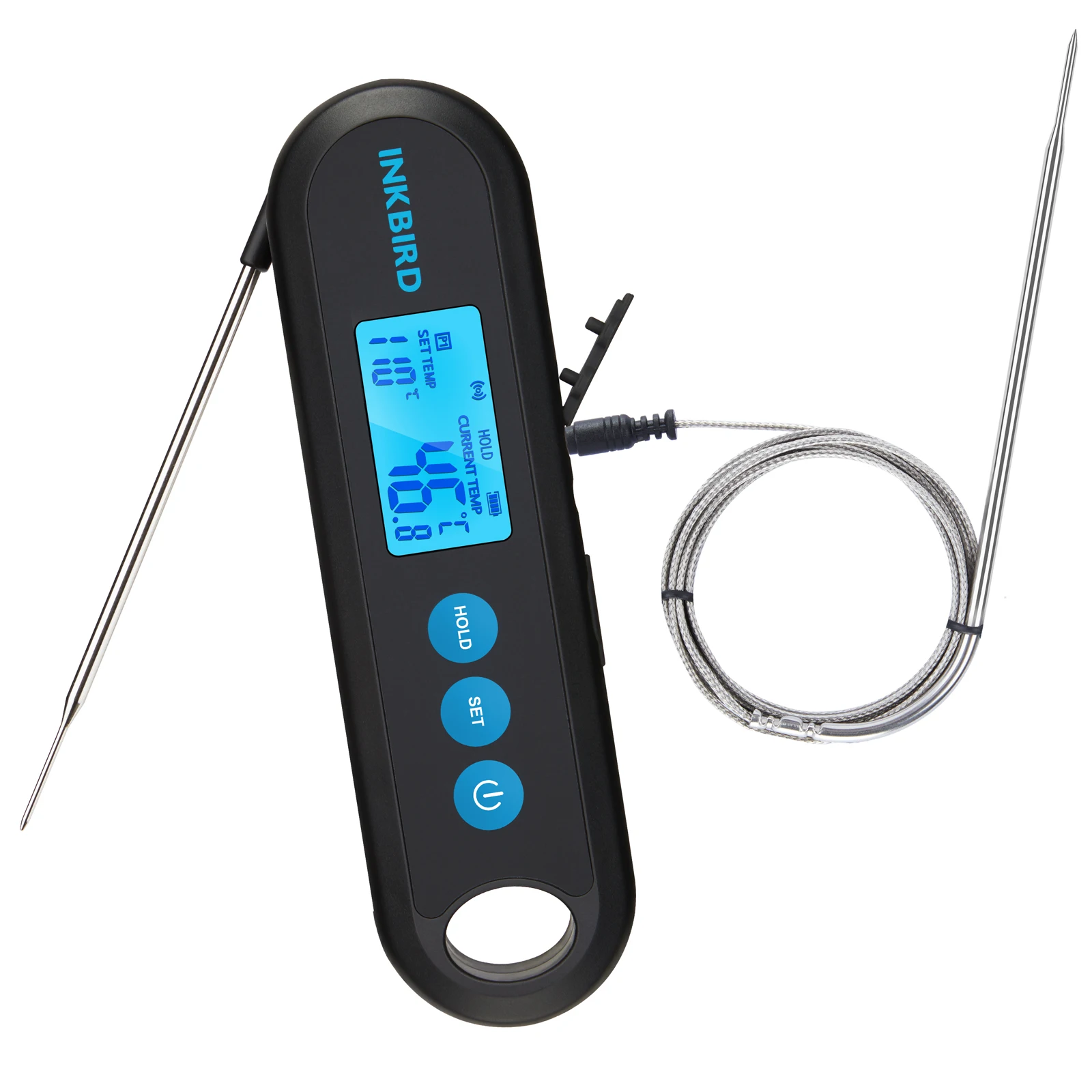 

INKBIRD IHT-2PB Wireless Bluetooth Rechargeable Thermometer Digital Instant Read Meat Thermometer For Oven Grill BBQ Tools