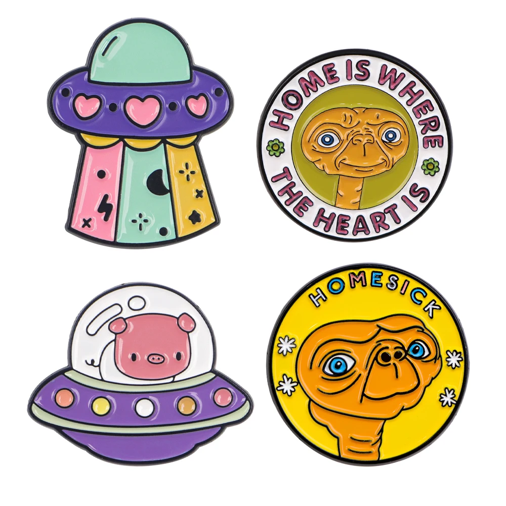 

Alien Lapel Pins for Backpacks Cute Jewelry Badges Manga Badges on Backpack Enamel Pin Brooches Briefcase Cartoon Accessories