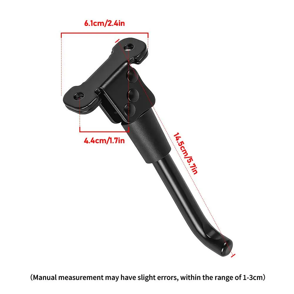 Compact Electric Scooter Parking Stand Metal Kickstand Easy Installation Foot Rest Holder for Stable Storage