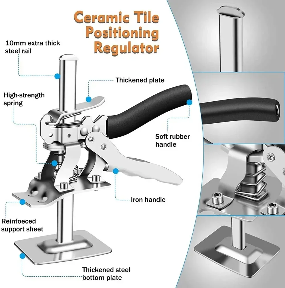 Tile Height Regulator Adjuster Leveling Precision Height Locator Lifter Cabinet Jack Wall Leveling Lifting Construction Tools