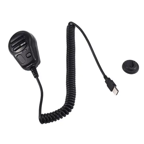 A92Z QX-18 USB Handheld Speaker Mic With PTT Support For Euro Truck Simulator 2, USB Device, Keyboard With Mic Holder