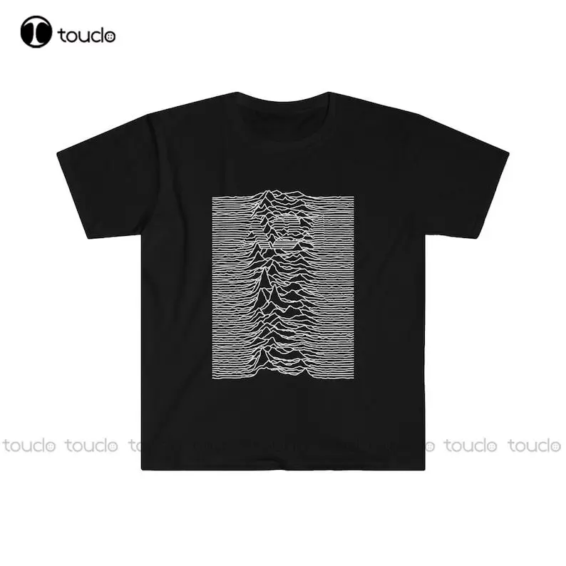 Joy Division Unknown Pleasures Design T-Shirt Custom Aldult Teen Unisex Digital Printing Tee Shirts Christmas Gift Streetwear