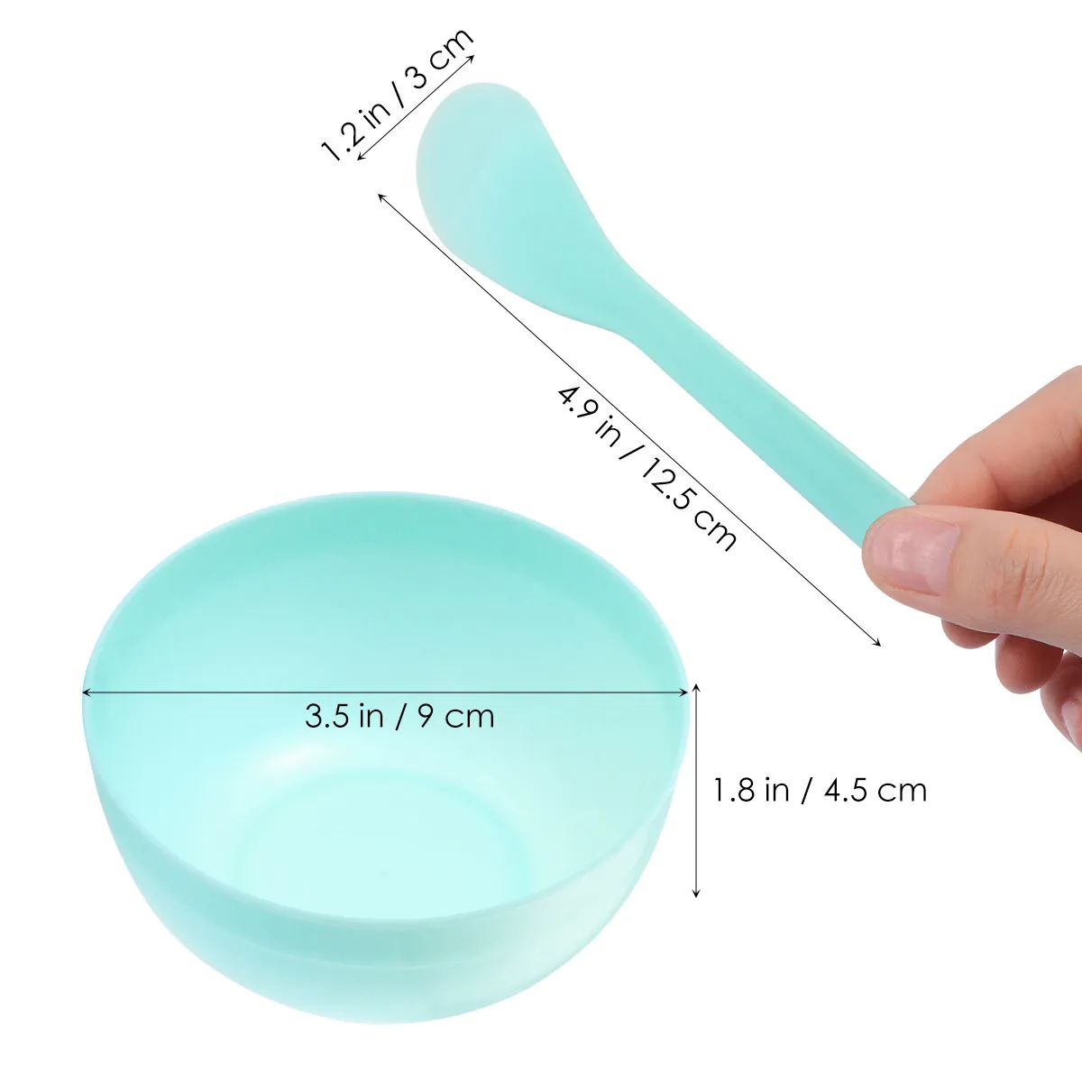 5Pcs Crystal Mud Containers Sleek Light Weight Mixing Bowls Non Toxic Eco Friendly for Glue Clay Mixing DIY Making Crystal