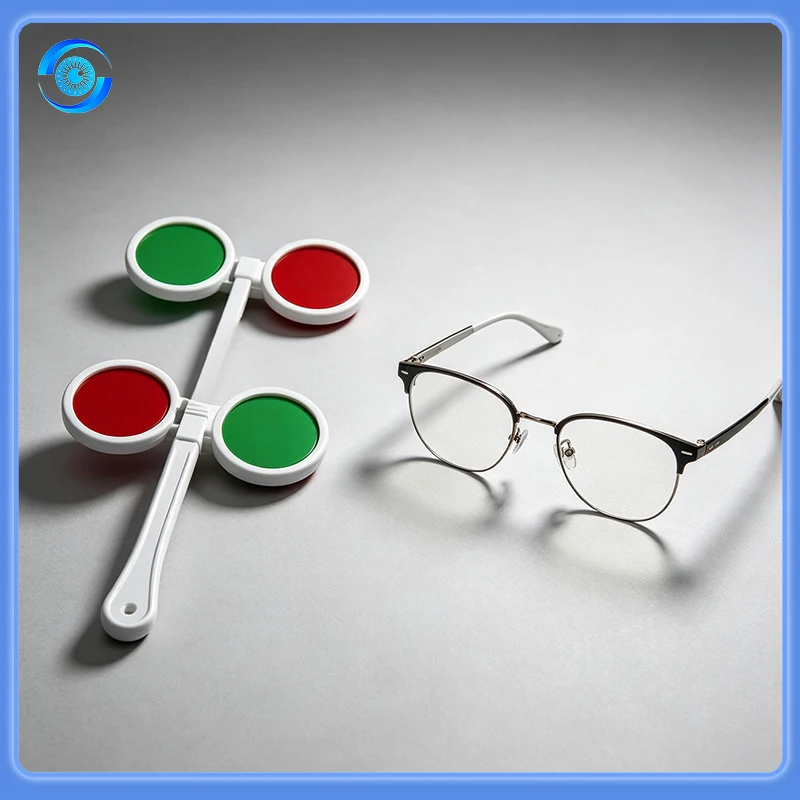 RG-02 Red-Green Flipper Lens for Binocular Vision Training and Optometry Exercises Ophthalmic Instrument