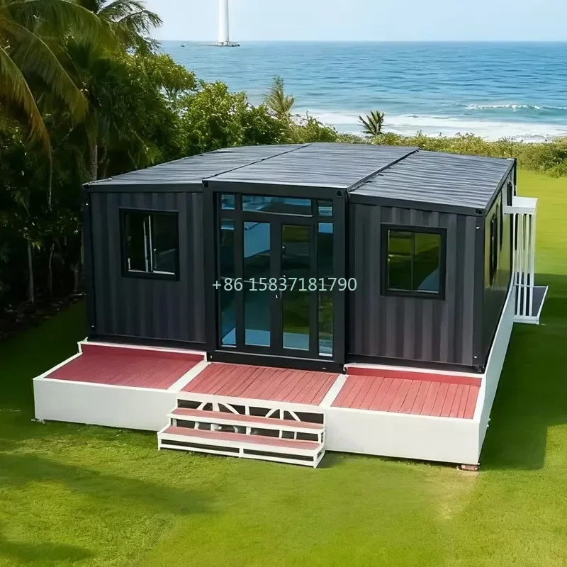 Luxury Container House Steel Tiny House Expandable Cabin Foldable Prefabricated Container House 20 30 40ft Residential Container
