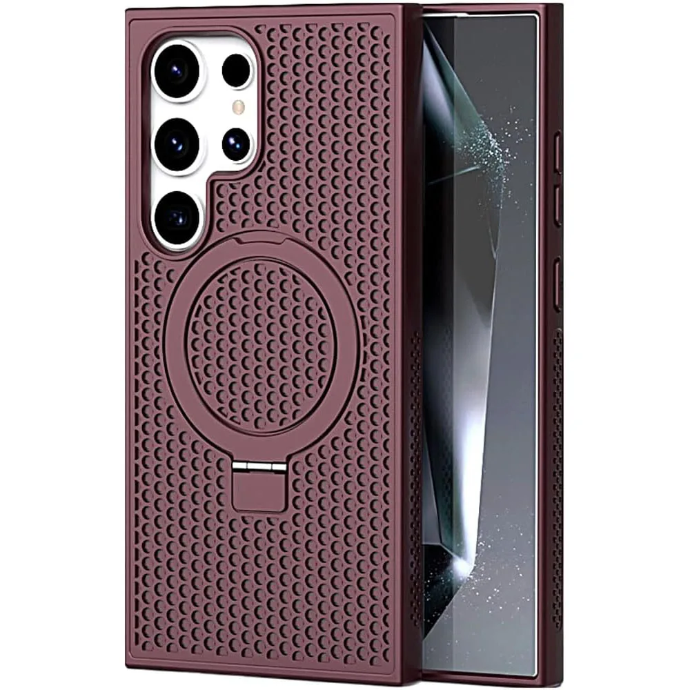 

Honeycomb Magnetic Case for Samsung Galaxy S25/S25 Plus/S25 Ultra – Shockproof Bumper, Heat Dissipation Design