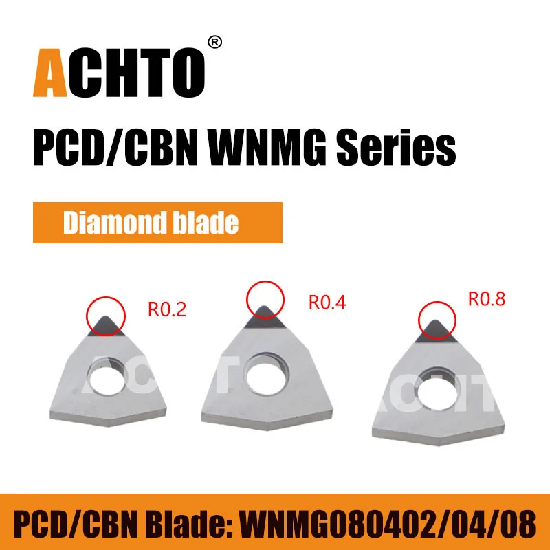 Cubic boron nitride blade WNMG080408 pcd blade Processing copper aluminum graphite cast iron