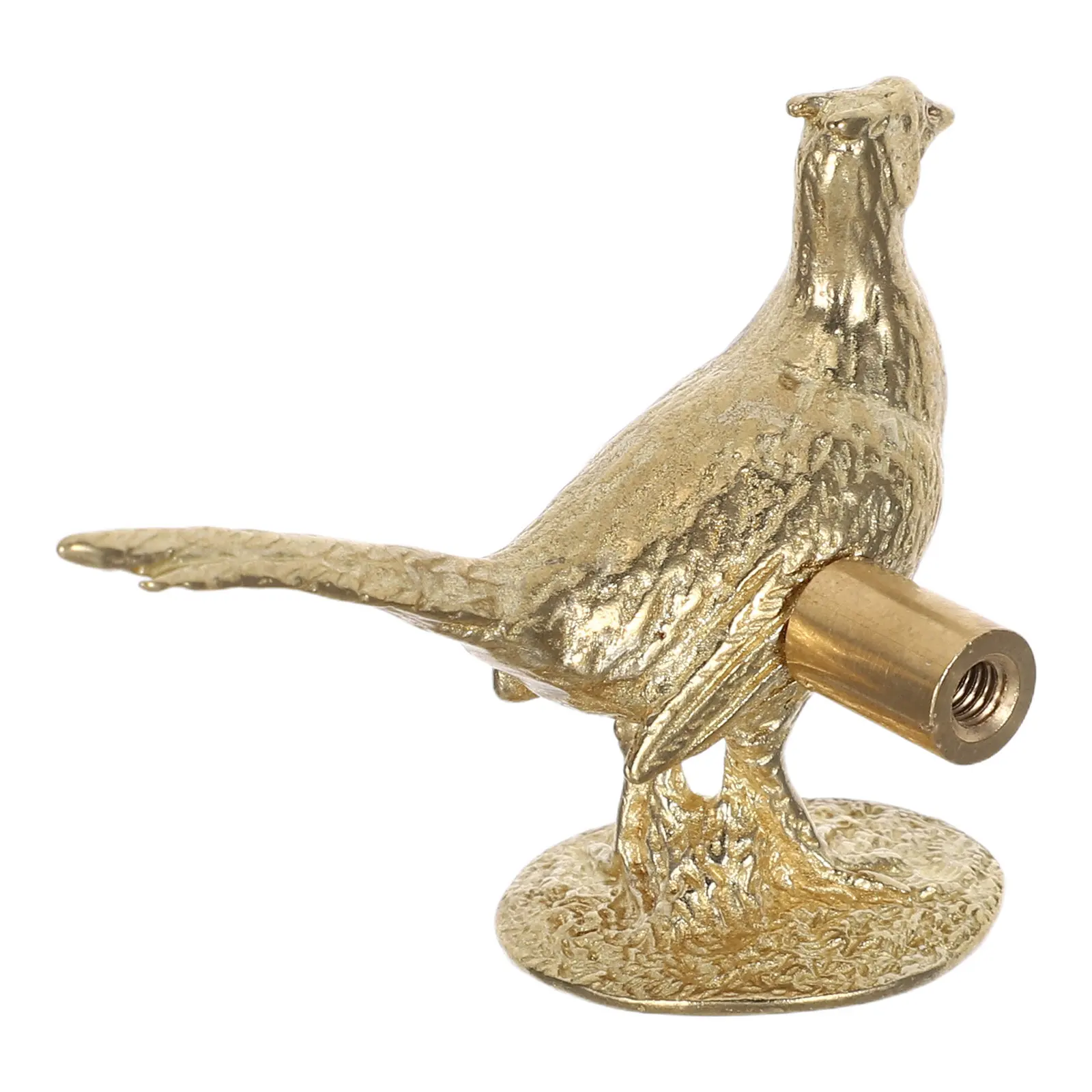 Brass Bird Drawer Knob Pheasant Shape Decorative Door Pull Handle Gold Metal Animal Cabinet Furniture Wardrobe Cupboard Handles