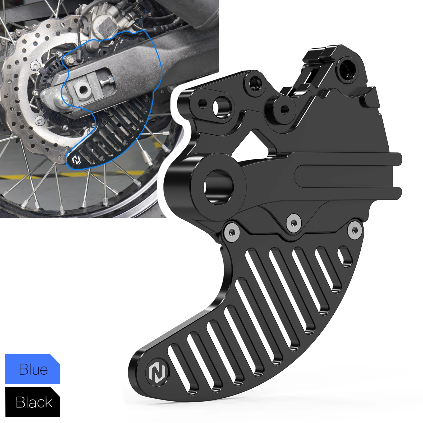 

Motorcycle Rear Brake Disc Rotor Guard Cover Protector for Yamaha Tenere 700 Tenere700 XTZ700 T700 2019 2020 2021 2022 2023 2024