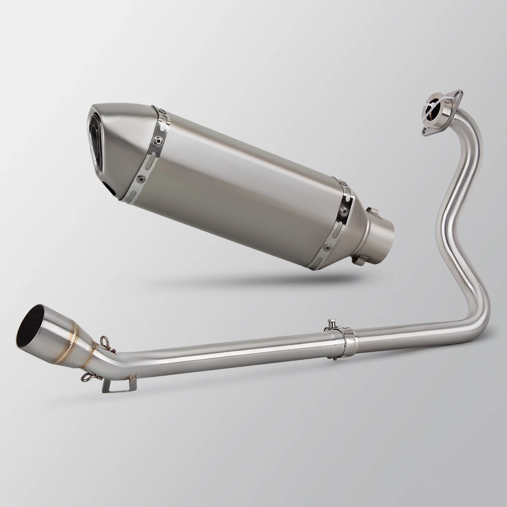 FZ25 Exhaust System For Yamaha FZS25 FAZER25 FZ250 FZS250 Motorcycle Exhausts Pipe Kit Street Bike Manifold 370MM Muffler