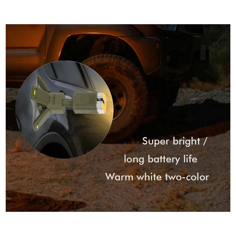 A02M-14000Mah Rechargeable Camping Lantern LED Flashlight Waterproof Outdoor With Telescopic Lighting Magnetic Stand Speaker