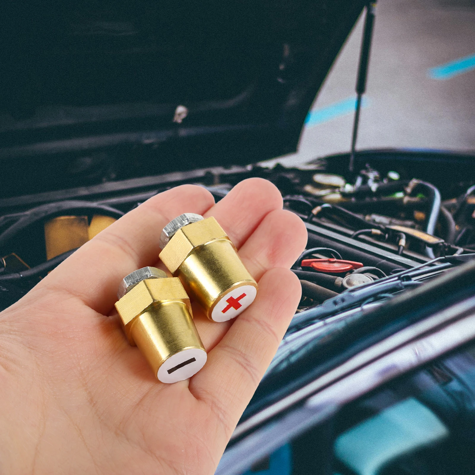 

Connector Terminal Adapter Brass Extension Posts Cable Terminals Car Charging Side Copper Brass Threaded Positive