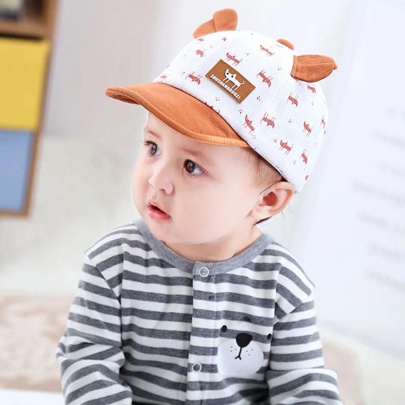 Cute Baby Bucket Hat Summer Newborn Baseball Cap Cartoon Animals Toddlers Boy Girl Sun Hats Fashion Infant Bonnets Accessories