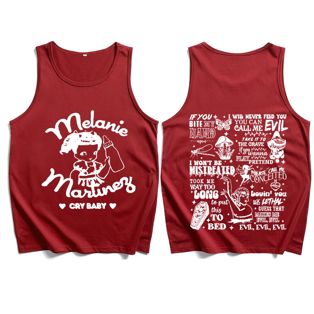 Cry Baby Melanie Martinez The Trilogy Tour 2024 Portals Album Melanie Martinez Tank Tops Sportswear Casual Vest T-Shirt