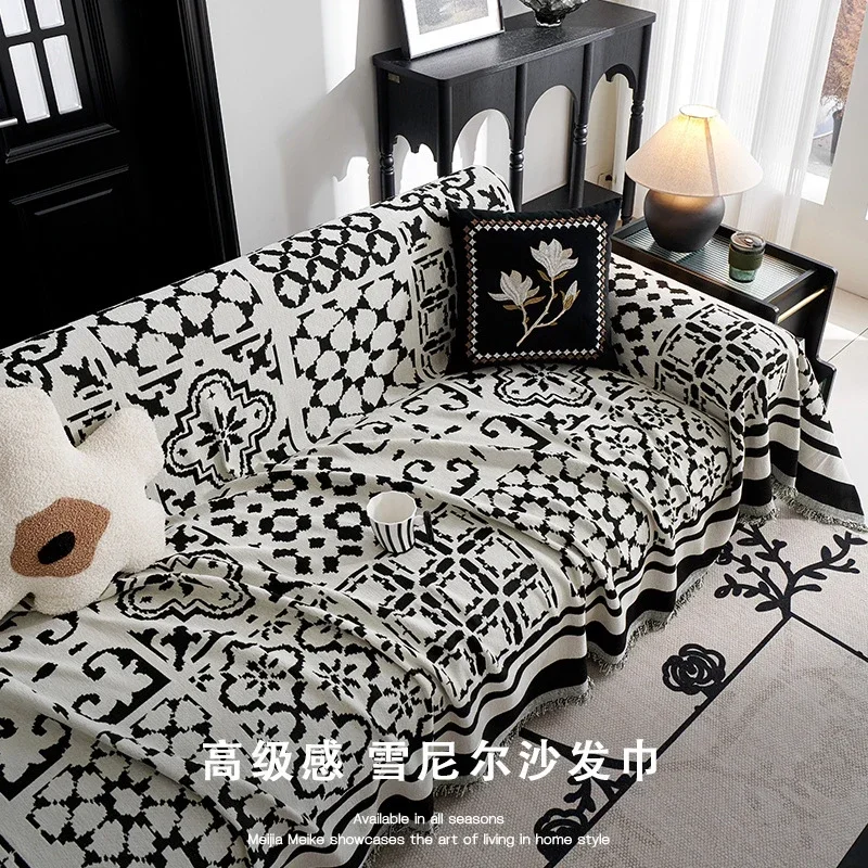 Classic Thick Soft Chenille Sofa Towel Non-slip One-piece Full Cover Sofa Cushion Cover Luxury Four Season Universal Sofa Cover