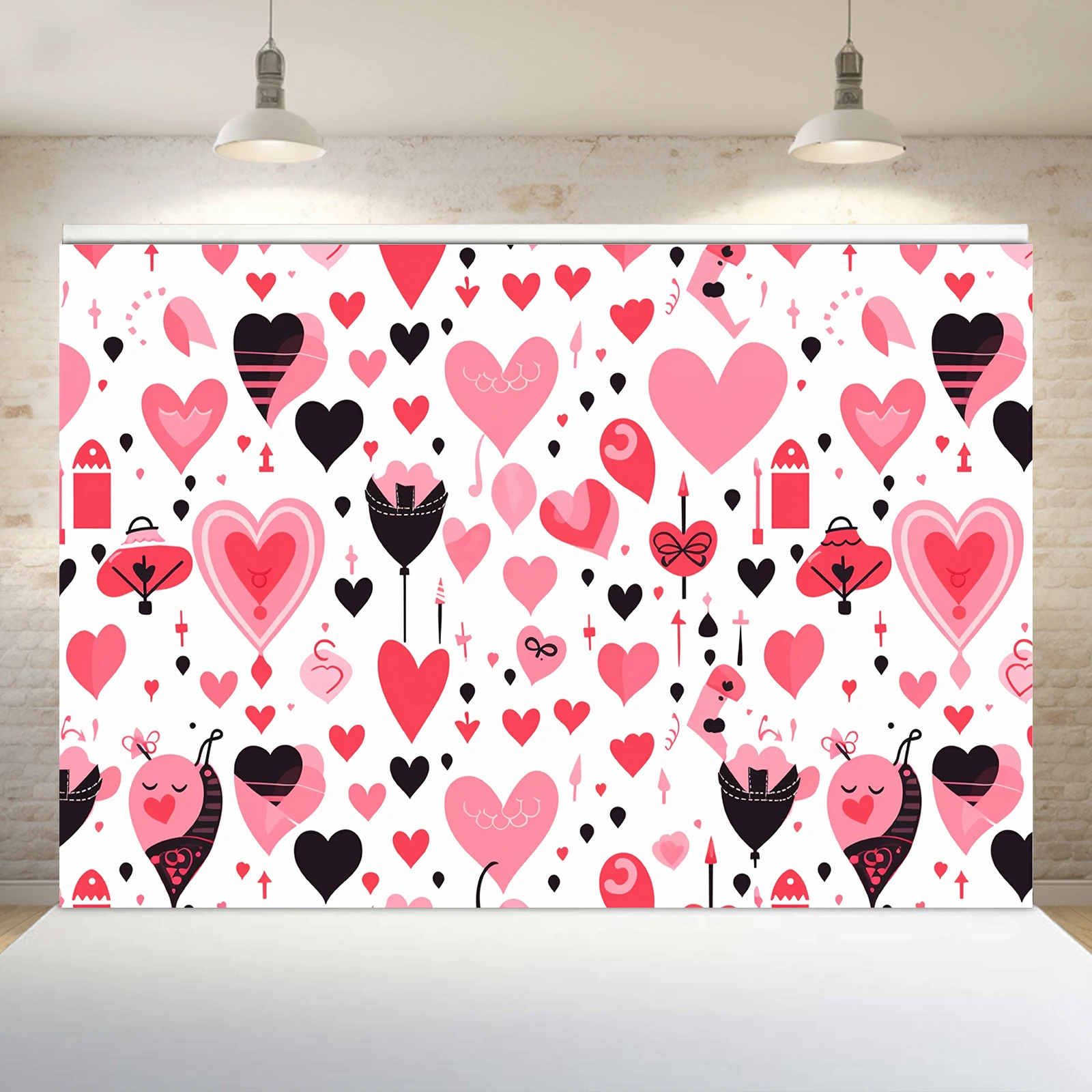 1PCS 100x150cm Valentine'S Day(39) Theme Backdrop,Photography Background,Used To Gifts,Activities Or Other Party Decoration