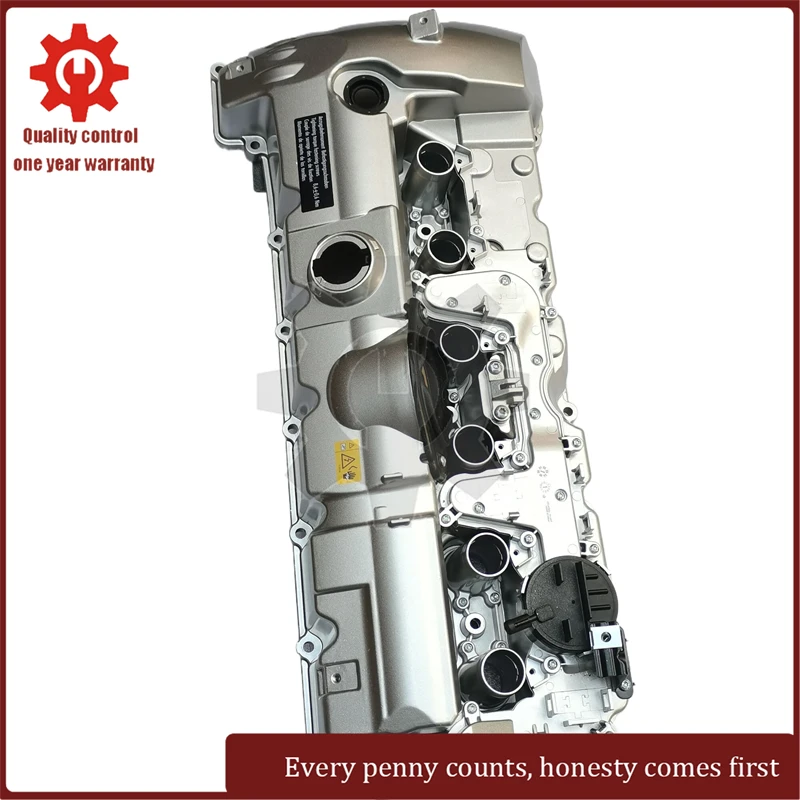 Aluminum Valve Cover w/ Gasket 11127552281 for BMW E60 E65 E66 E82 E90 E70 Z4 X3 X5 128i 328i 528i N52