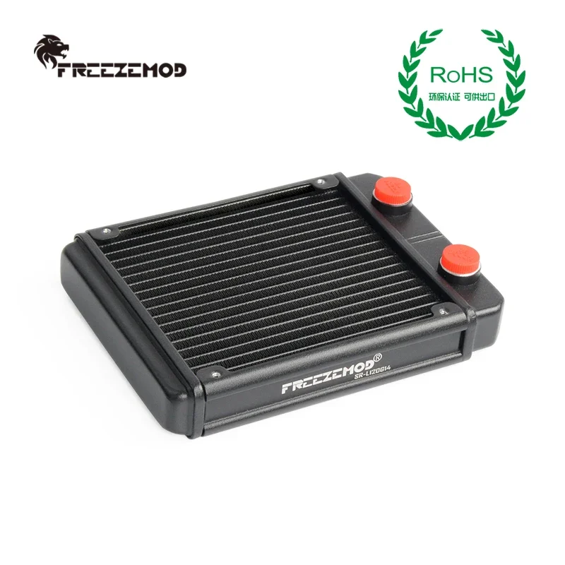 FREEZEMOD 27mm Heatsink Pendingin Air PC Aluminium Tipis Ulir G1/4 120mm 240mm 360mm Radiator Sistem Komputer