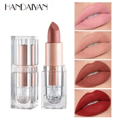 HANDAIYAN Ice Cube Matte Lipstick Lightweight Waterproof Makeup Nude Velvet Lip Stick Long-Lasting Cosmetics Lip Cream Pencil