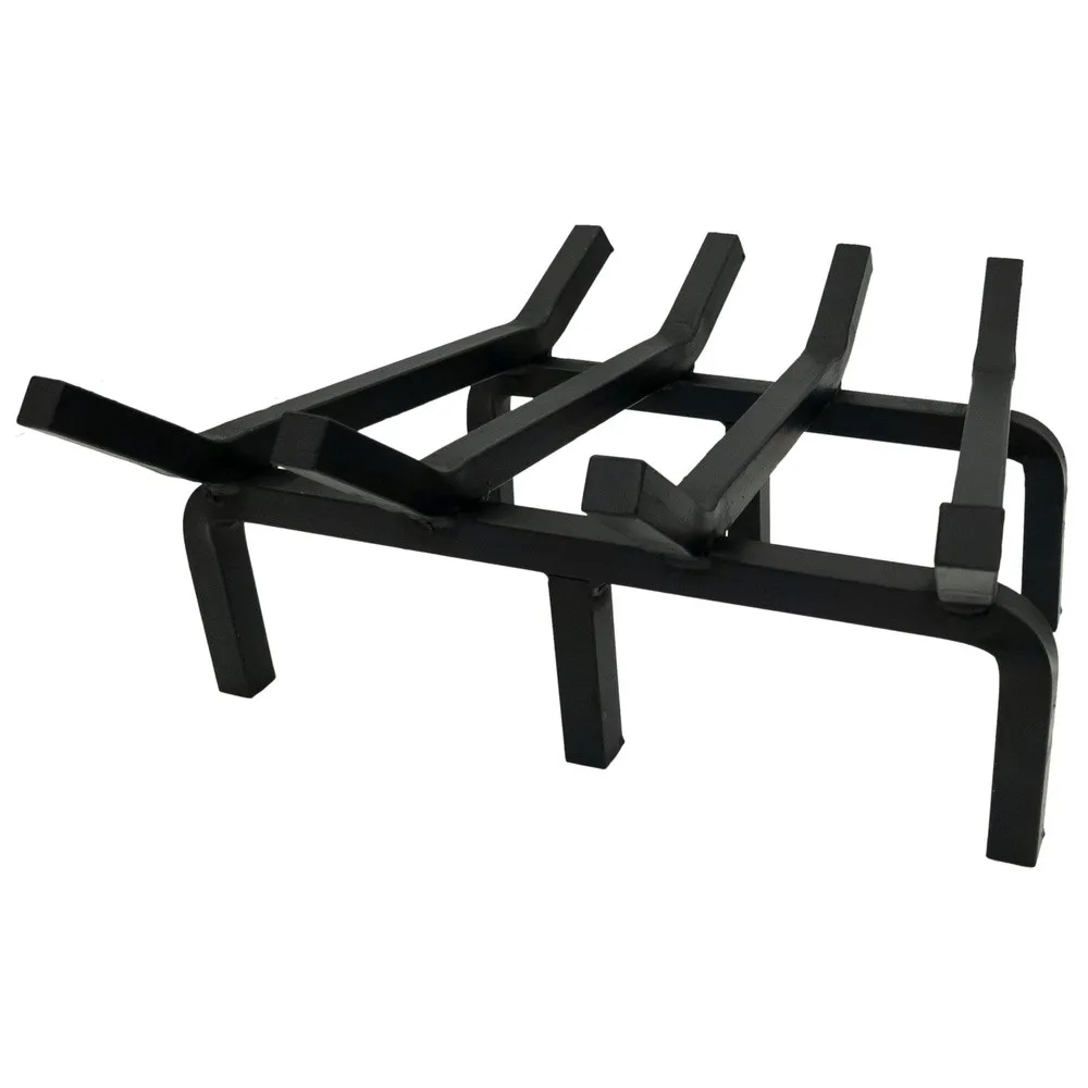 Super Heavy Duty Steel Fireplace Grate Made in the USA (15 Inch)