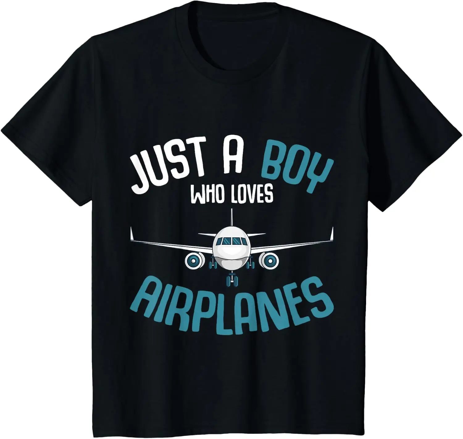 Just A Boy Who Loves Airplanes Plane Pilot Kids Toddler T-Shirt Casual Cotton Kid Graphic T Shirts Camiseta Streetwear