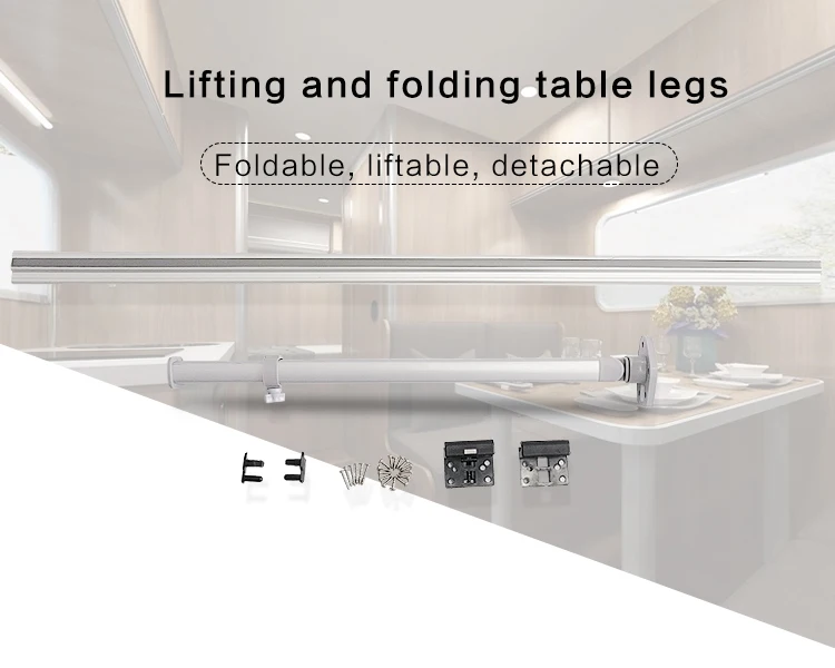 Folding Table Legs Detachable Outdoor Aluminum Alloy Caravan Accessories Travel Trailer RV Camper Lifting Table Legs