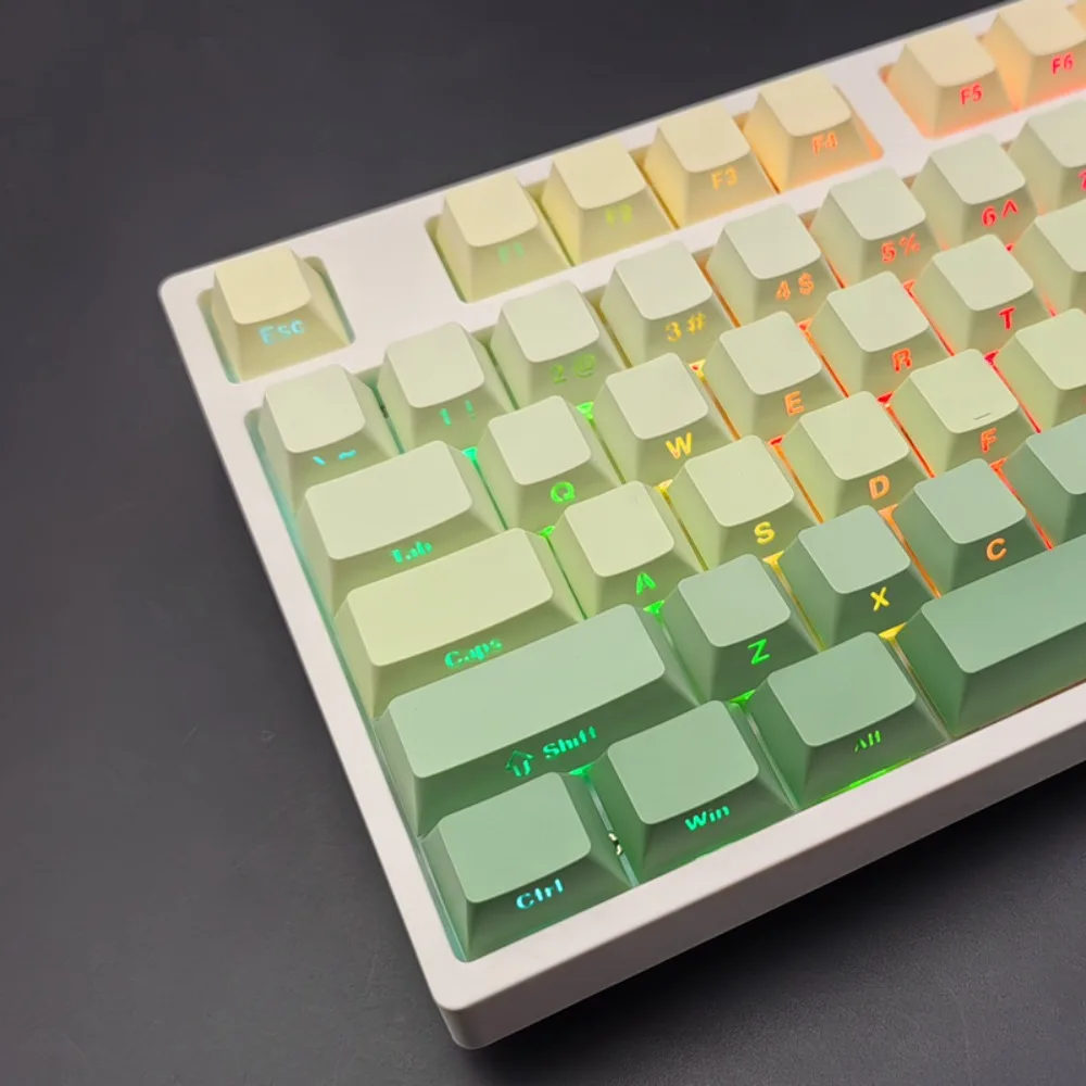 

The Wizard of Oz Side Engraved Translucent PBT Keycap Dichroism A75/atk68/woot Ergonomics Side Carving 136 Key Game Accessories