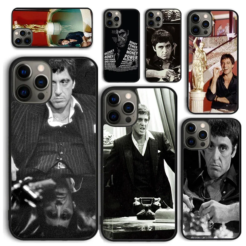 Scarface Al Pacino Tony Montana Phone Case for iPhone 16 15 14 12 13 mini PLUS X XS XR 11 PRO MAX Cover Fundas Shell