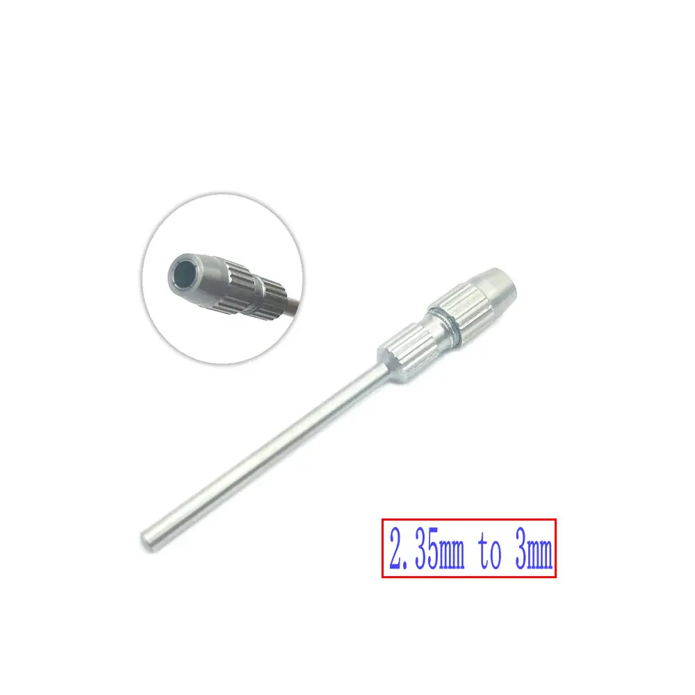 1Pc Dental Drill Bur Adapter Converter 2.35mm To 1.6mm / 2.35mm To 3mm Shank Polisher Dental Adaptor