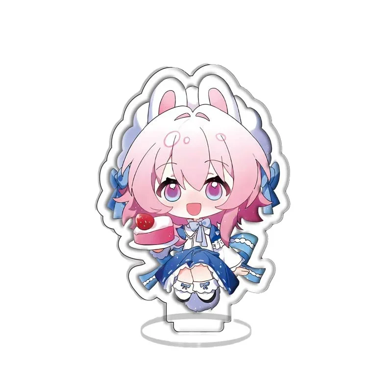 4-12pcs Honkai:Star Rail Game Figures Acrylic Stand Model Plate Lunae Himeko Kafka Blade Bronya Kawaii Standing Desk Decoration