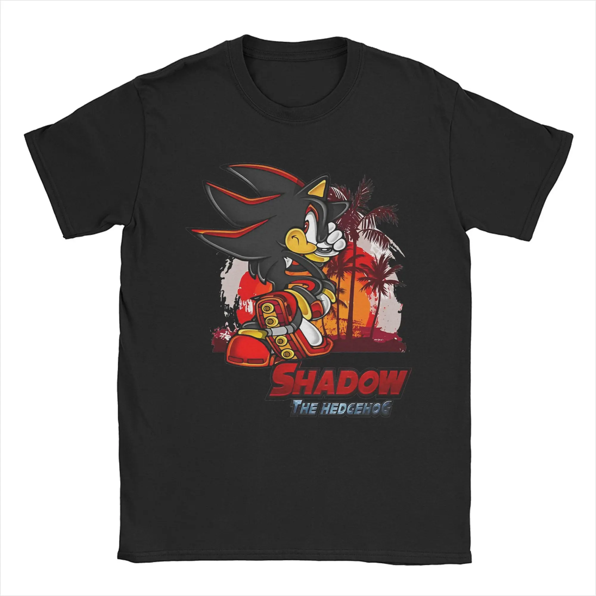 Men Women Printed Shadows the hed gehog and S-Sonics Tee T Shirt 100% Cotton T-shirts Clothing