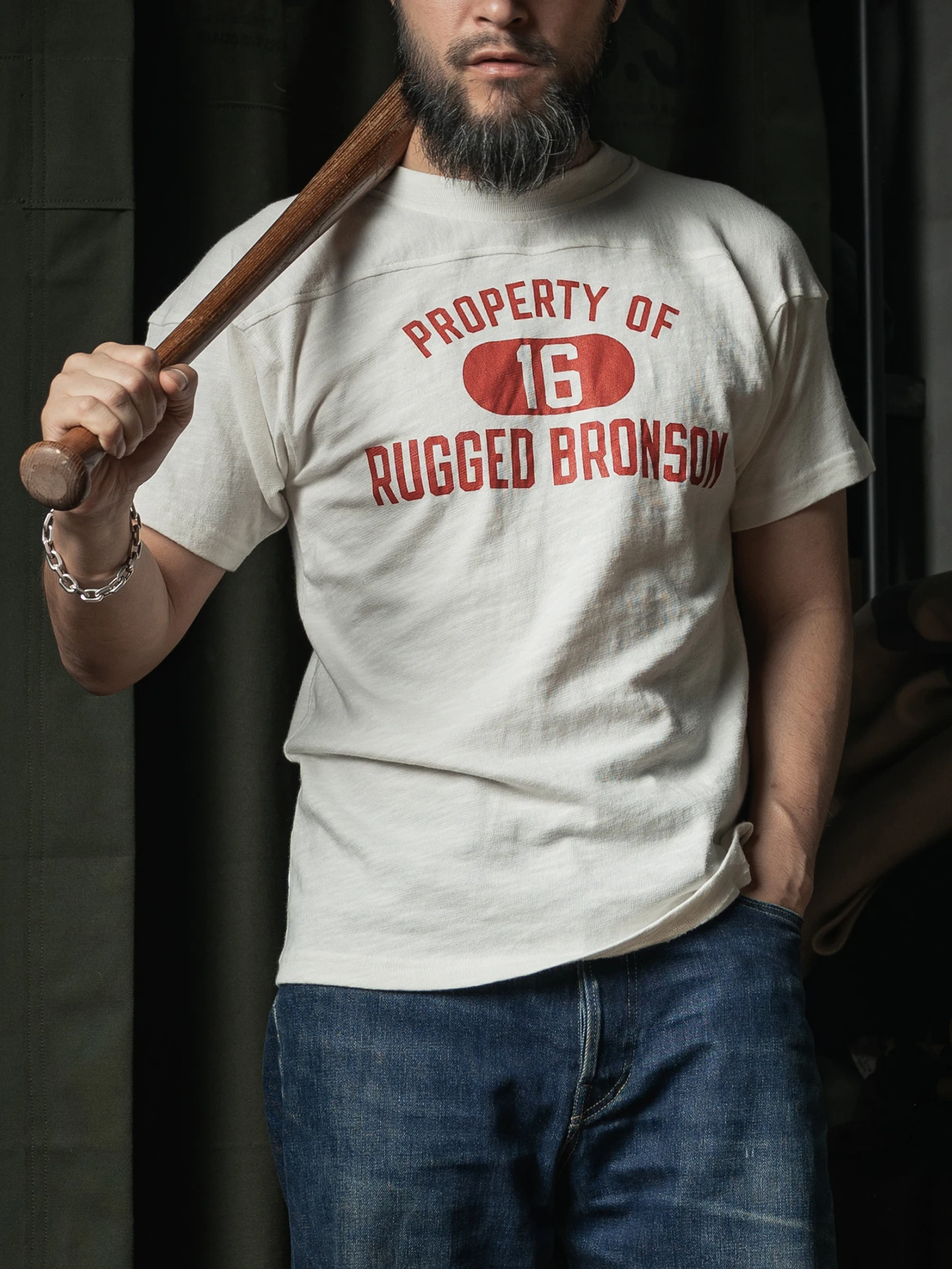 Rugged Bronson American Style Rugby T-Shirt Bamboo Cotton Short Sleeve Sweat Wicking Standard Fit round Neck Tee for Men And ...