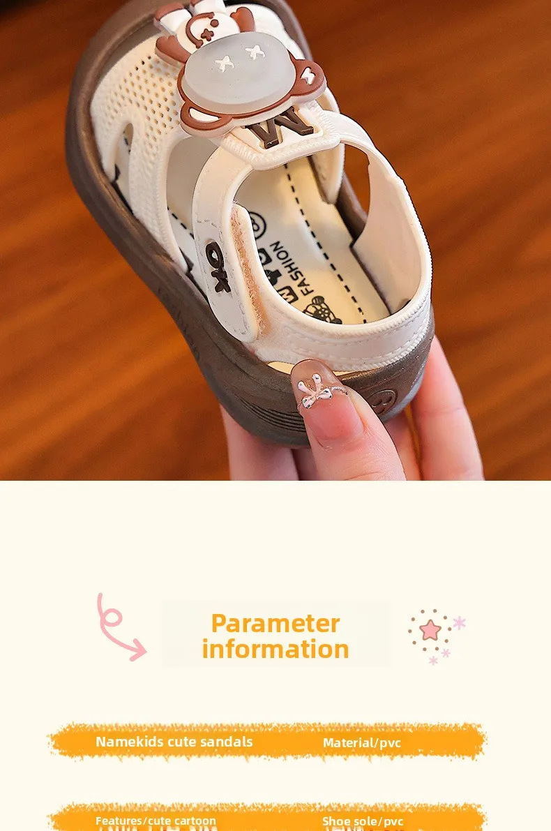 Sommer-Kindersandalen für Mädchen mit LED-Licht, Kleinkind-Laufschuhe, Niedliche Cartoon-Muster Freizeitsandalen für Kinder 2026 – Detail 8
