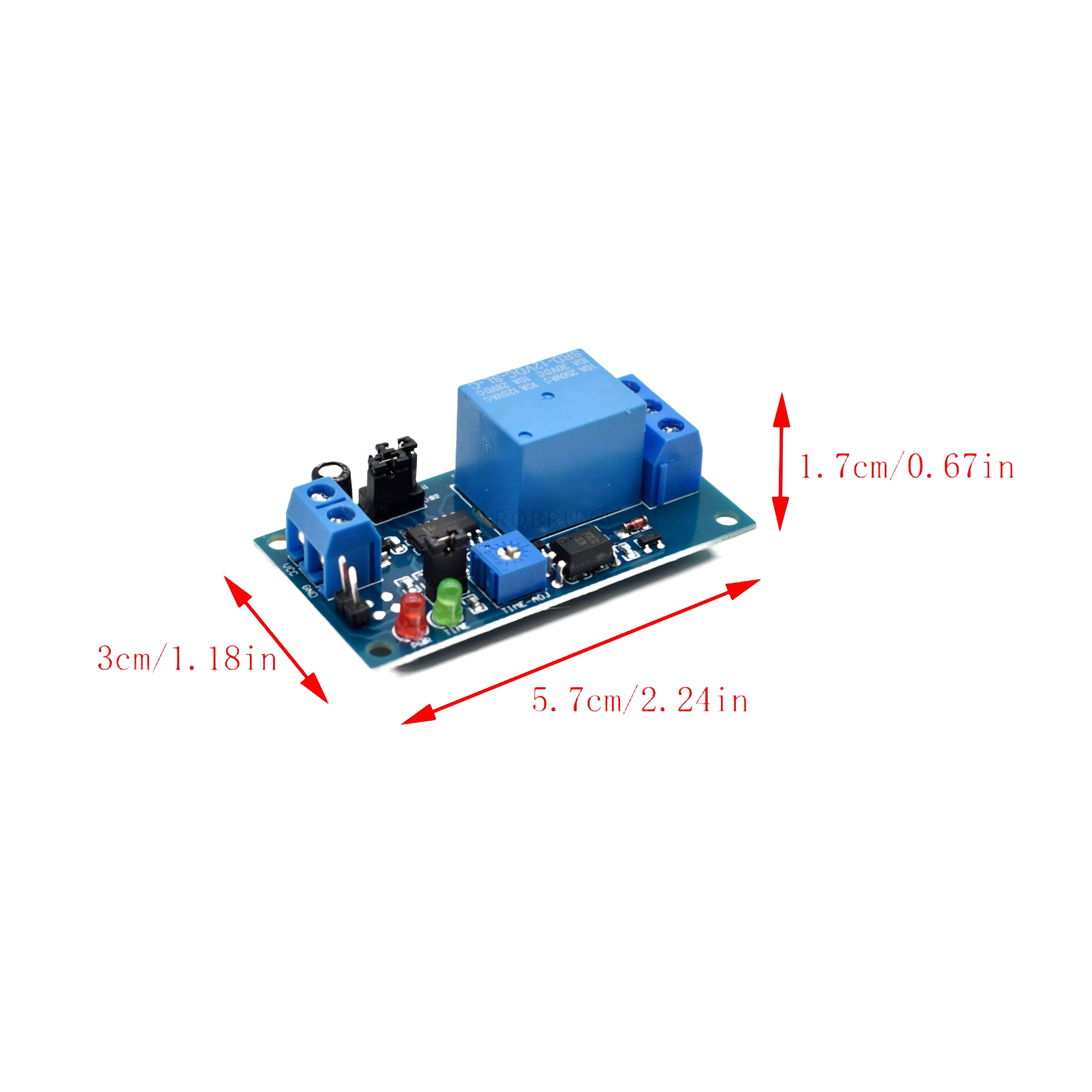 Paquete de dos módulos electrónicos de retardo de gatillo normalmente abierto, C25, 12V, [24430], LTa-0005