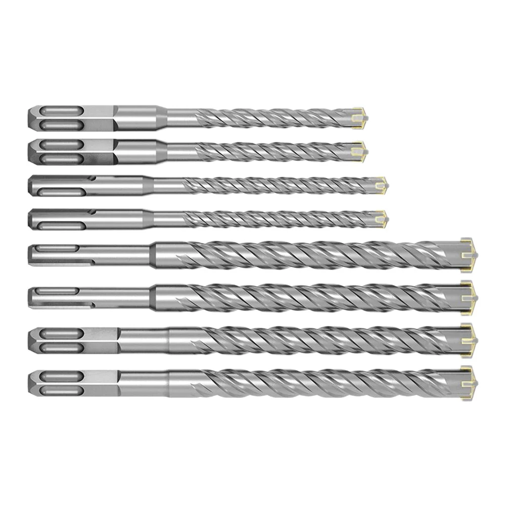 สําหรับการก่อสร้าง Cross Drill Bit เจาะคอนกรีตบิต 110 มม. ความยาว 160 มม. วัสดุคุณภาพสูง Round Shank Square Shank